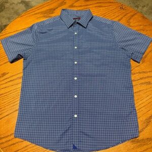 UNTUCKit Navy Plaid Casual Shirt
